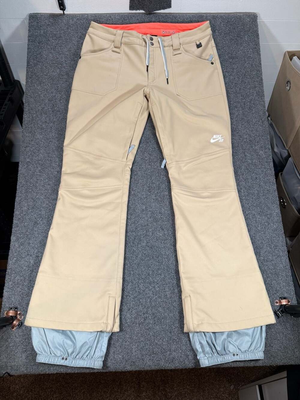 Nike SB Women's Tan 10K Waterproof Breathable Snowboard Ski Pants XL